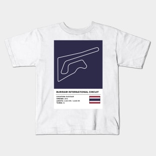 Buriram International Circuit [info] Kids T-Shirt